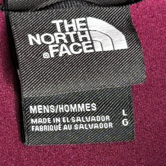 North Face Pullover Mens Large Maroon Elevation Quarter Zip Outdoor Shirt Hiking - Picture 4 of 14